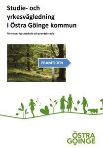 Omslagsbild till broschyren Studie- och yrkesvägledning i Östra Göinge kommun.