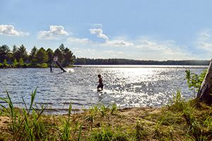 Badar i Tydingesjön