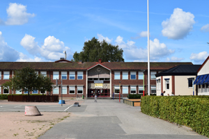 Exteriör bild på Prästavångskolan.